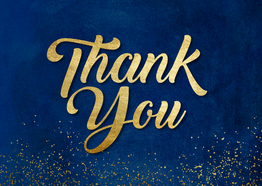 Dankeskarten - Dankeskarte 'Thank you'