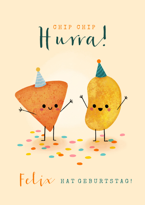 Geburtstagskarten - Geburtstagskarte Chip Chip Hurra