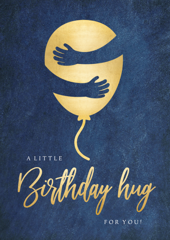 Geburtstagskarten - Geburtstagskarte Luftballon Umarmung