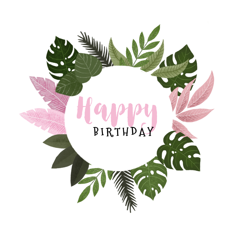 Geburtstagskarten - Glückwunschkarte Geburtstag Blumen & Pflanzen