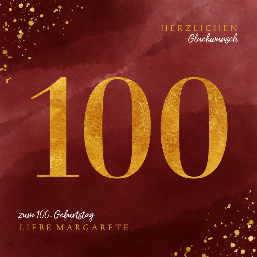 100x Karten Geburtstagskarten 0,17€/St Glückwünsche Glückwunsch 51-1076 EF 
