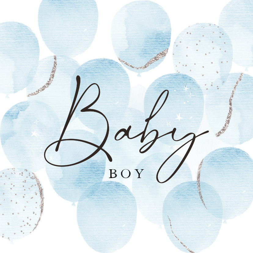 Glückwunschkarten - 'Baby Boy' Glückwunschkarte Geburt