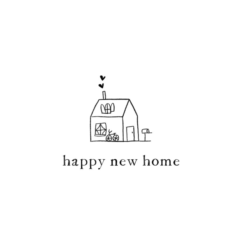 Glückwunschkarten - Glückwunschkarte Einzug 'Happy new Home'