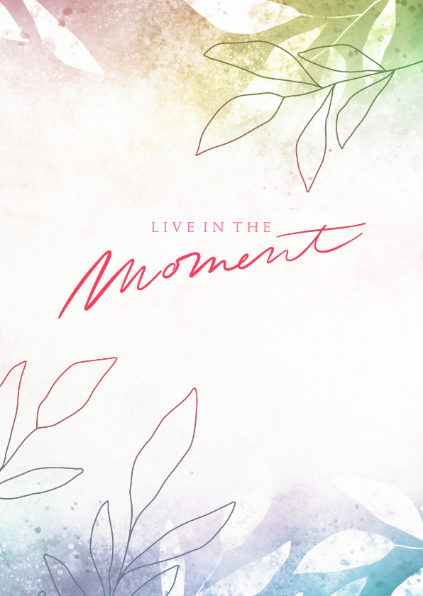 Glückwunschkarten - Glückwunschkarte Rente 'Live in the Moment'