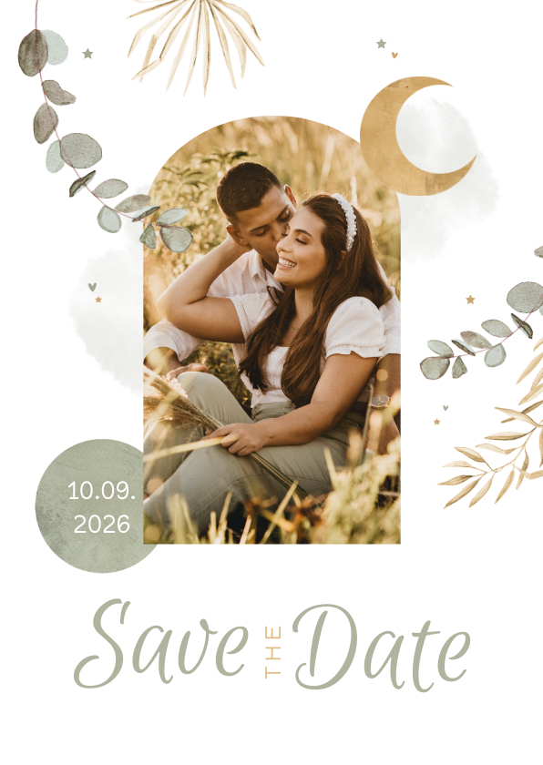 Hochzeitskarten - Save the Date Karte Hochzeit Arabian Vibes