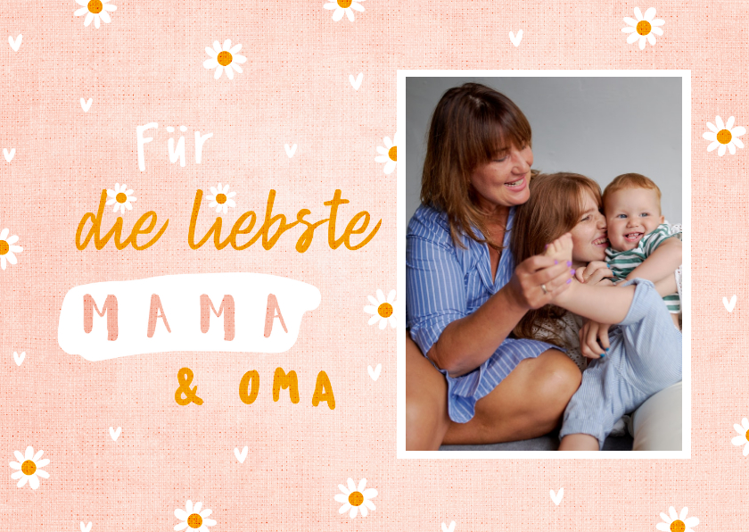 Muttertagskarten - Fotokarte Muttertag für Mama und Oma