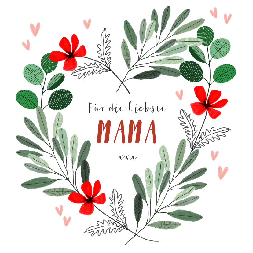 Muttertagskarten - Karte Muttertag Blumen