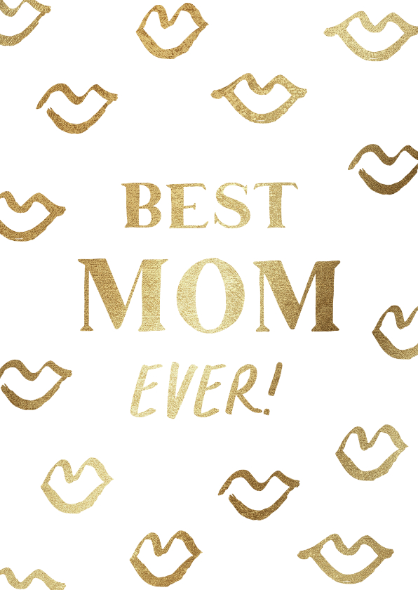 Muttertagskarten - Muttertagskarte 'Best Mom ever'