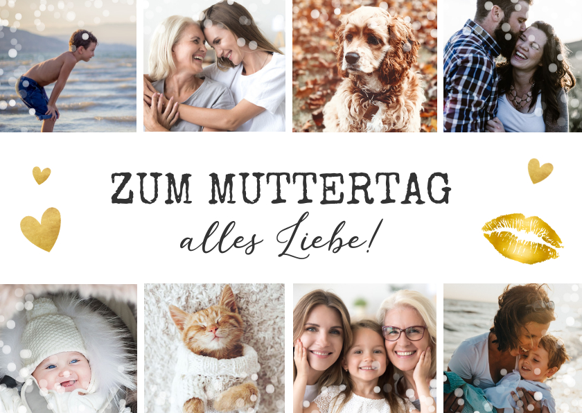 Muttertagskarten - Muttertagskarte eigene Fotos