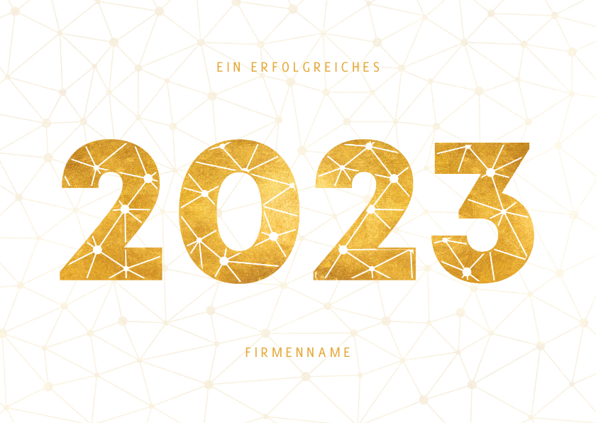 Neujahrskarten - Geschäftliche Neujahrskarte 2022 Verbindungen