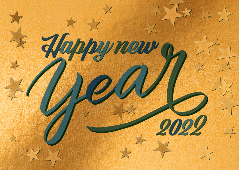 Neujahrskarten - Geschäftliche Neujahrskarte 'Happy New Year'