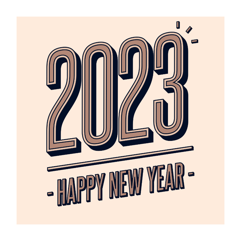 Neujahrskarten - Neujahrskarte 2022 Typografie
