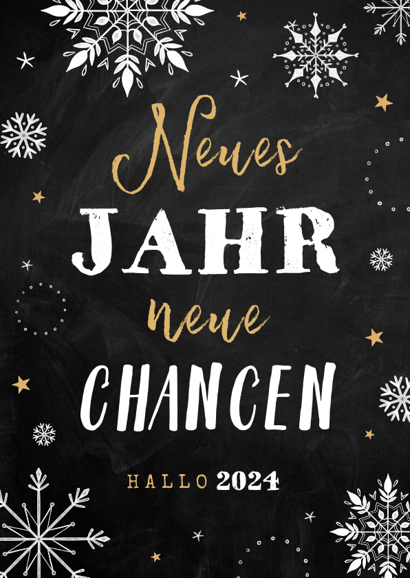 Neujahrskarten - Neujahrskarte Firma 'Neues Jahr neue Chancen'