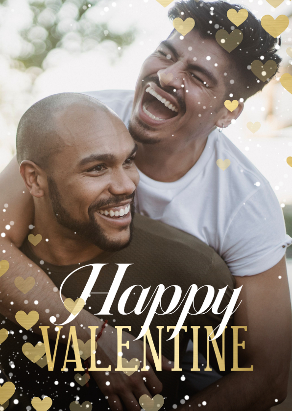 Valentinskarten - Fotokarte Valentinstag Happy Valentine