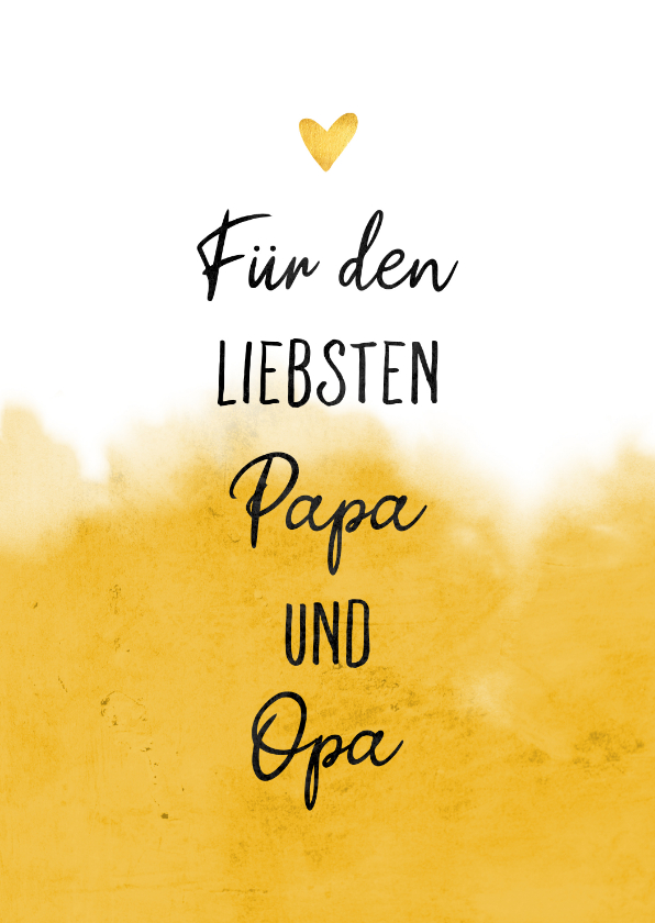 Vatertagskarten - Grußkarte für den liebsten Papa und Opa Foto innen