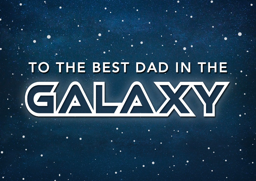 Vatertagskarten - Vatertagskarte 'Best Dad of the Galaxy'