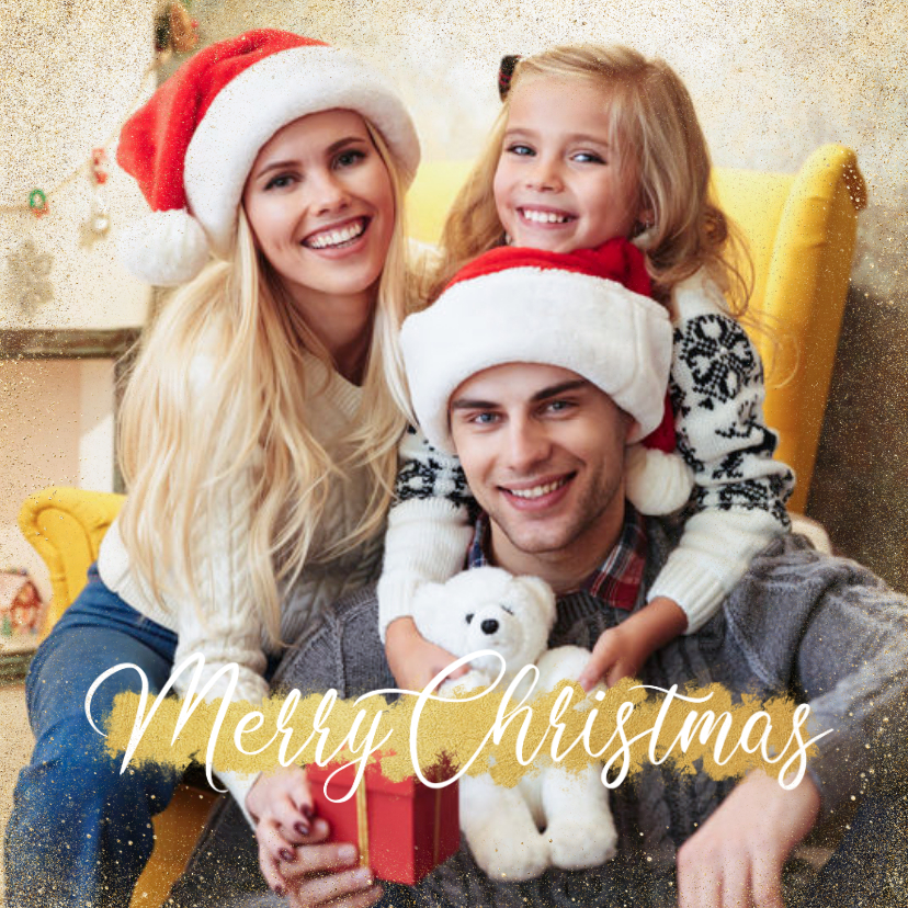 Weihnachtskarten - Foto-Weihnachtskarte 'Merry Christmas'