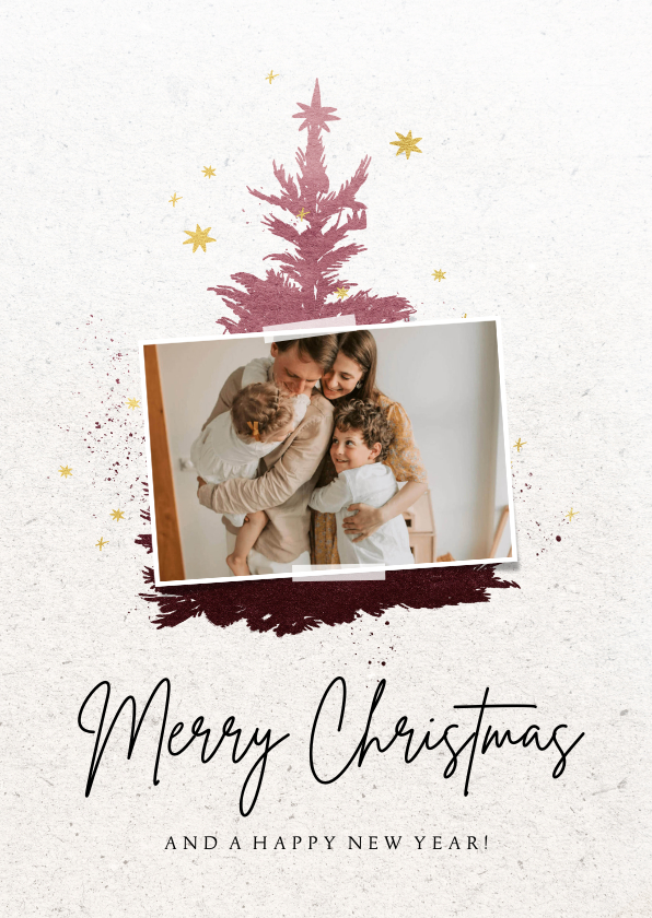 Weihnachtskarten - Weihnachtskarte Foto auf Weihnachtsbaum