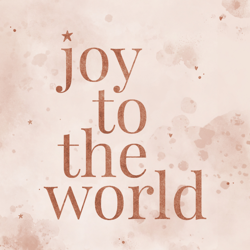 Weihnachtskarten - Weihnachtskarte 'Joy to the World'