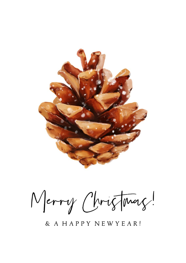 Weihnachtskarten - Weihnachtskarte Kiefernzäpfchen