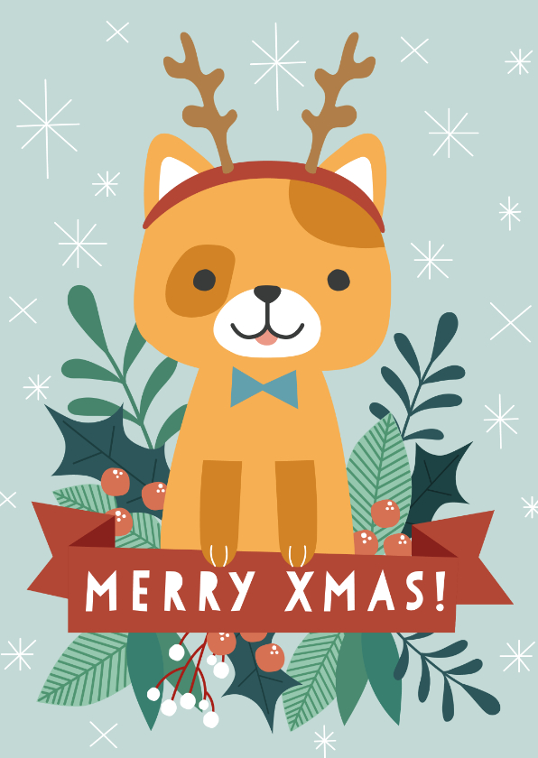 Weihnachtskarten - Weihnachtskarte Weihnachtskatze