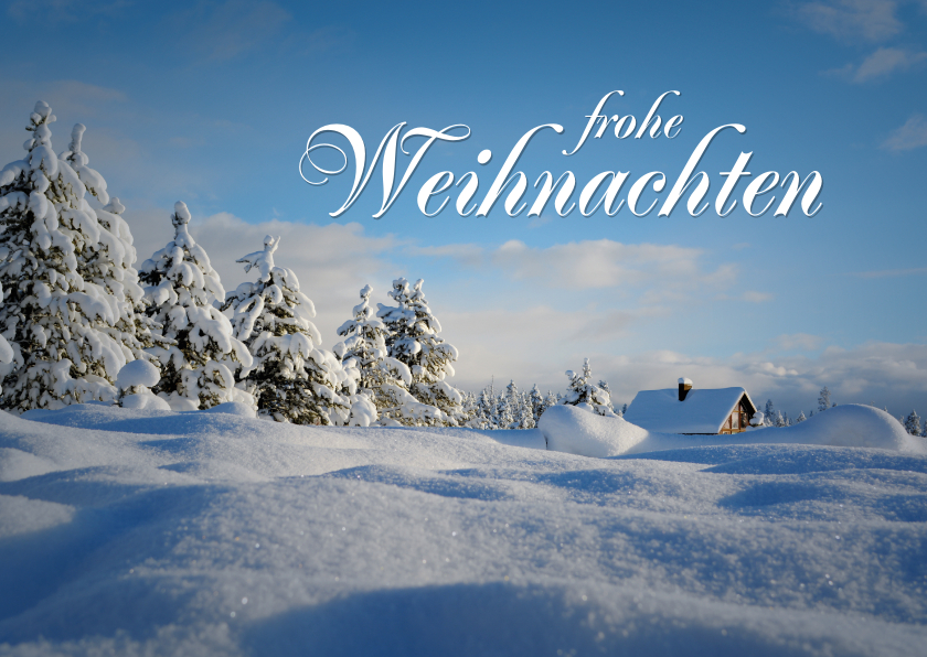 Weihnachtskarten - Weihnachtskarte Winterlandschaft